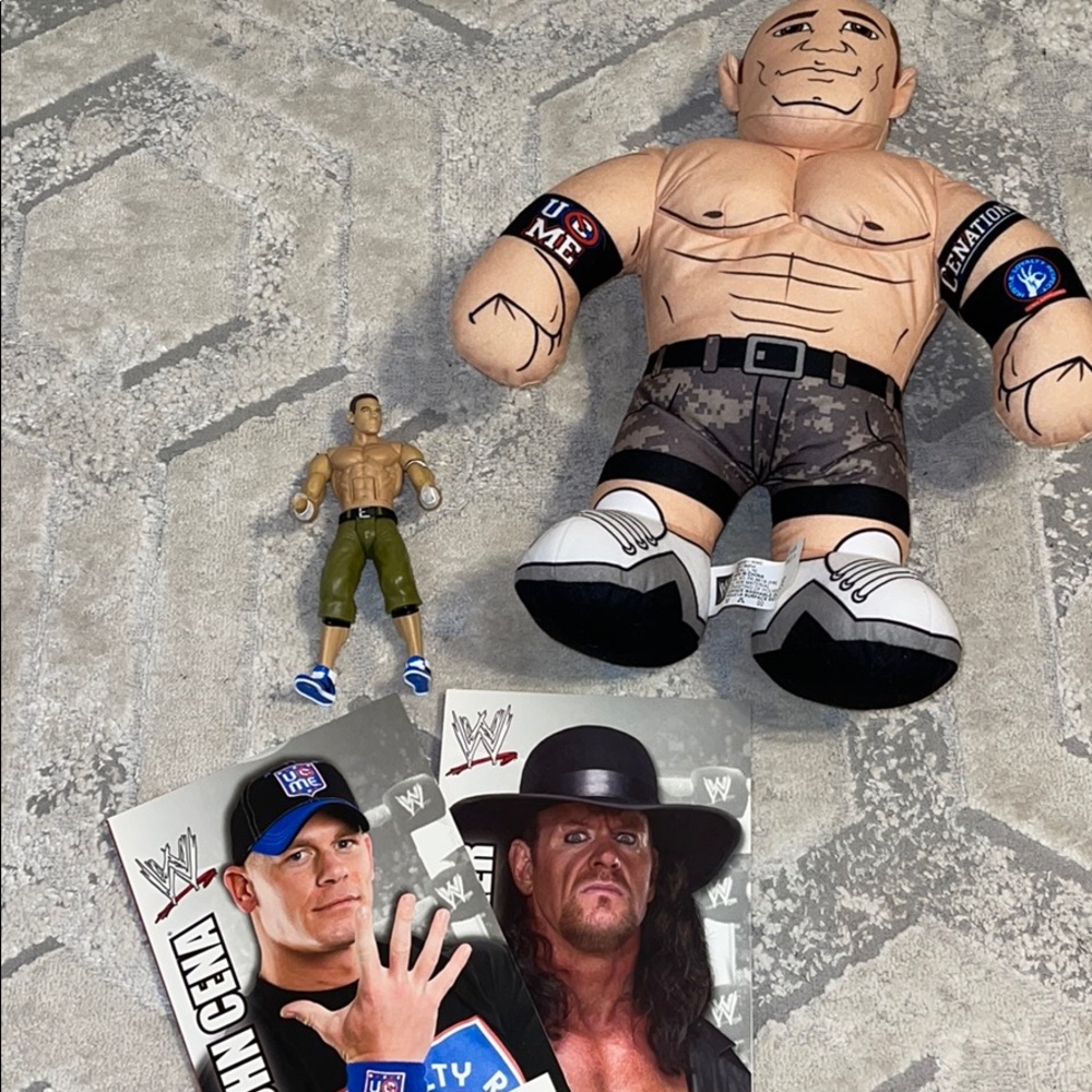 John Cena WWE dolls & book